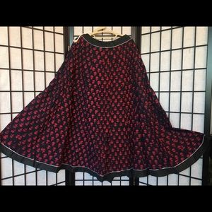 Block printed Jaipur skirt